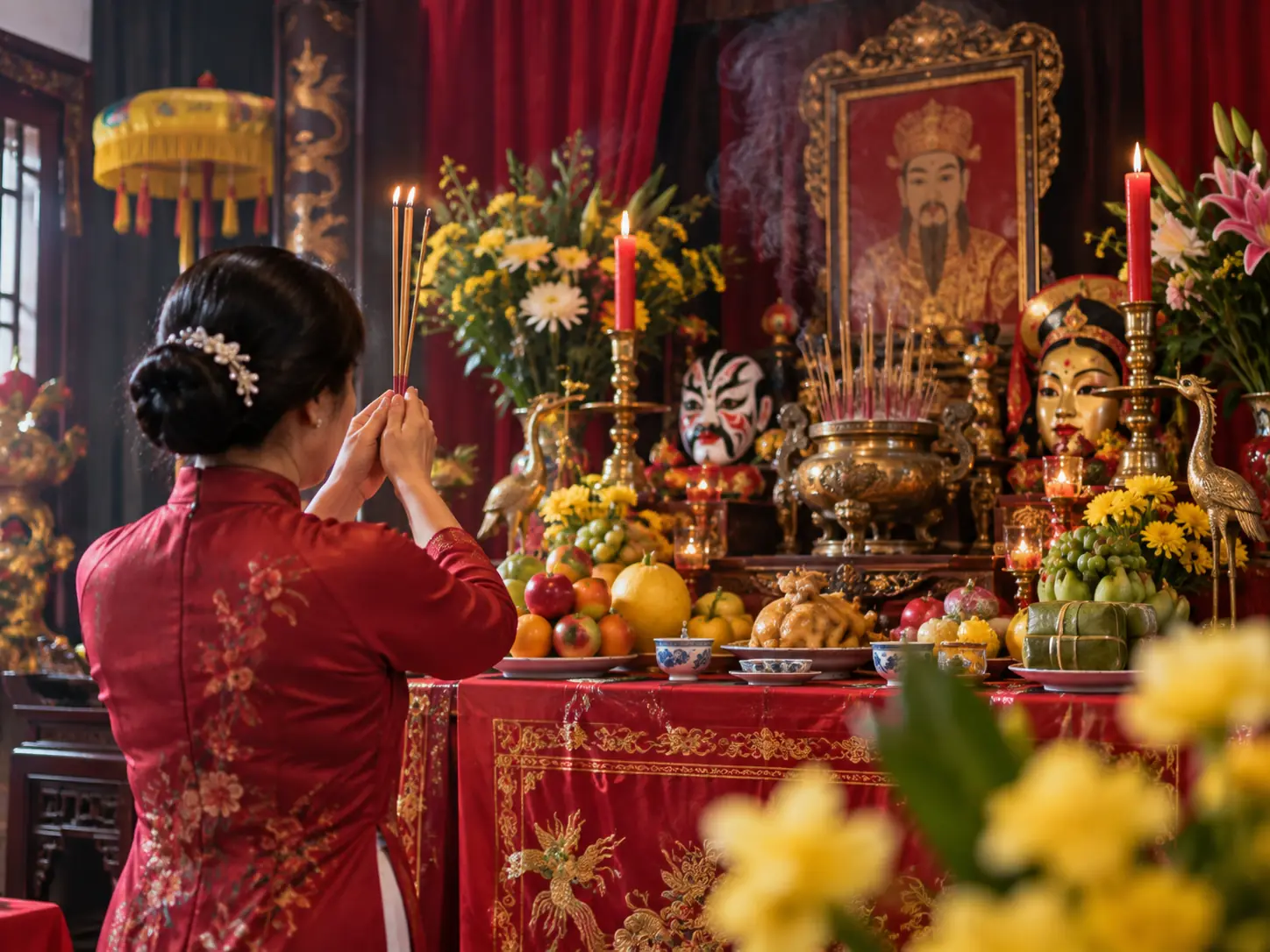 Nghệ sĩ dâng hương trong ngày Giỗ Tổ nghề Sân khấu